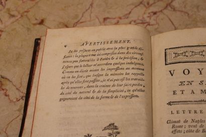 [VOYAGE], BRYDONE (Patrick). Voyage en Sicile...