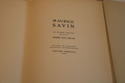 SAVIN (Maurice) MAC ORLAN. Dix estampes originales...