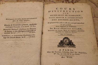 [MEDICINE], SICARD (Roch-Ambroise), Cours...