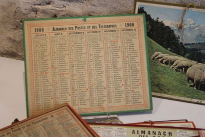 Important lot d'Almanachs des Postes et des...