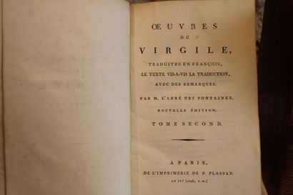 [VIRGILE]. OEuvres de Virgile, traduites...