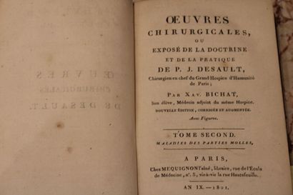 [MEDECINE], BICHAT (Xavier). OEUVRES CHIRURGICALES,...