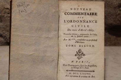 [DROIT]. M ***. Commentaire sur l'ordonnance...