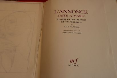 CLAUDEL (Paul), TREMOIS, L'ANNONCE FAITE...
