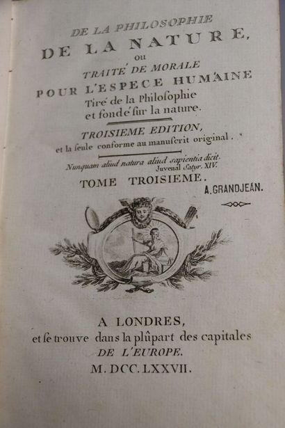 [DELISLE de SALES (Jean-Baptiste)] - De la...