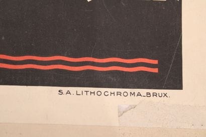 [POSTER], TE LAAT, Rare old Original Poster...