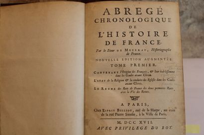 DE MEZERAY, Abrégé Chronologique de l'Histoire...
