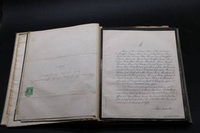 LETTRES DE FAIRE-PARTS : RARE reliure de...