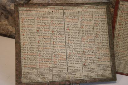 An II 
LOT de 18 'ALMANACHS DE CABINET du...