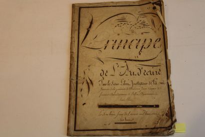 [CALLIGRAPHIE], Principe de l'art d'écrire,...