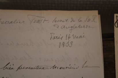 [AUTOGRAPHES] - Ensemble de 3 pièces, dont...