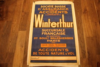[POSTER], Original canvas poster Société...