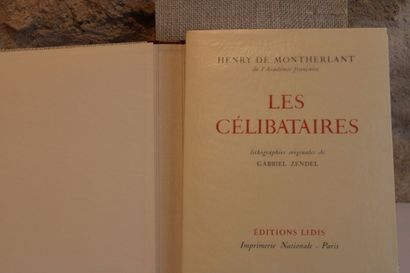 HENRY DE MONTHERLANT, Les Célibataires, Lithographies...