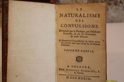 [HECQUET Philippe]. Le Naturalisme des Convulsions...