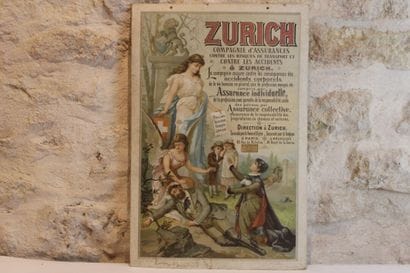 [Original Illustrated Poster, ZURICH Insurance...