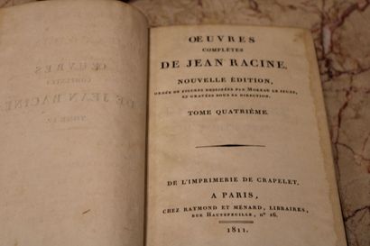 RACINE (Jean), Complete works of Jean Racine....