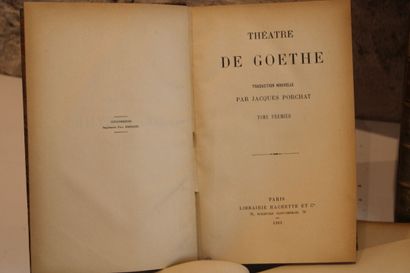 GOETHE. Works. Translation by Jacques PORCHAT....
