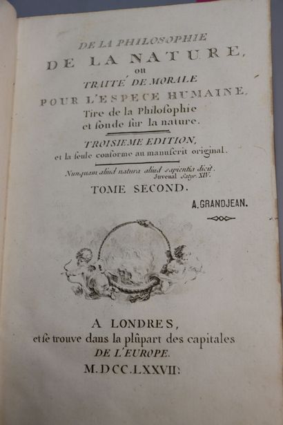 [DELISLE de SALES (Jean-Baptiste)] - De la...