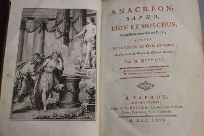 [MOUTONNET-CLARFONS (J.-J.)] - ANACREON,...