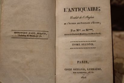 WALTER SCOTT, The Antiquary, translated from...