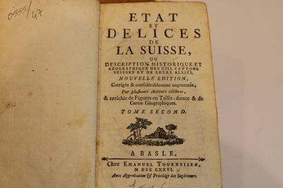 [SUISSE], Ruchat, Abraham , Etat et délices...