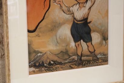 [AFFICHE], RABIER et POULBOT. Affiche Publicitaire...