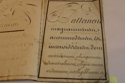 [CALLIGRAPHIE], Principe de l'art d'écrire,...