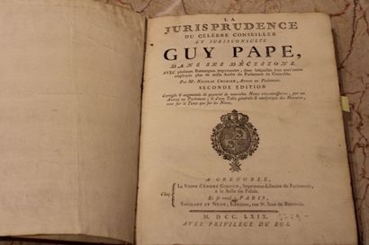 [DROIT], CHORIER (Nicolas) : La jurisprudence...