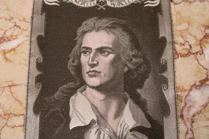 Friedrich SCHILLER, Broderie sur soie d'après...