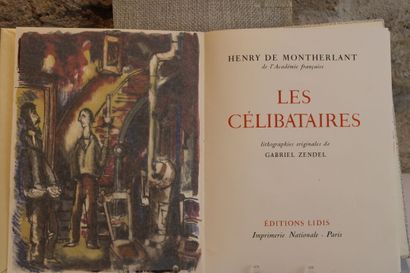 HENRY DE MONTHERLANT, Les Célibataires, Lithographies...
