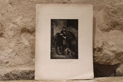 LOUIS XI visitant le Cardinal Balue. (Appartenant...