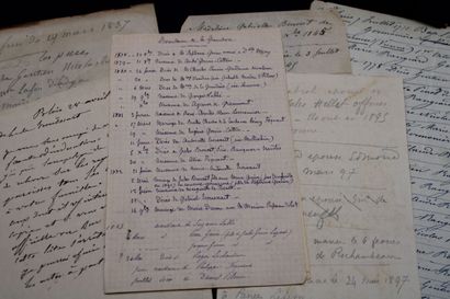 LETTRES DE FAIRE-PARTS : RARE reliure de...