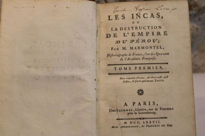MARMONTEL (Jean-François). The Incas, or...