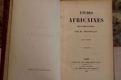 POUJOULAT, Etudes Africaines, Récits et pensées...