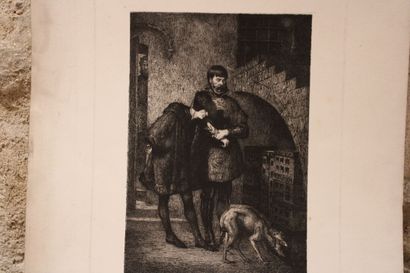 LOUIS XI visitant le Cardinal Balue. (Appartenant...