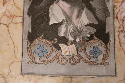 Friedrich SCHILLER, Broderie sur soie d'après...