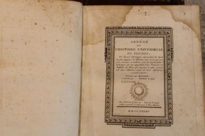 [VAUVILLIERS (M.)] : Abrégé de l'Histoire...