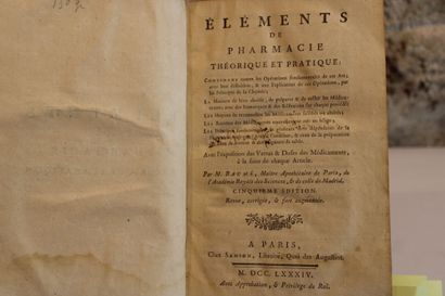 [PHARMACIE], BAUMÉ (Antoine), Éléments de...