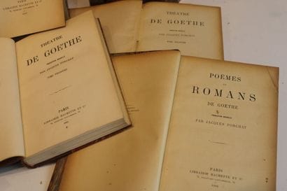 GOETHE. Works. Translation by Jacques PORCHAT....