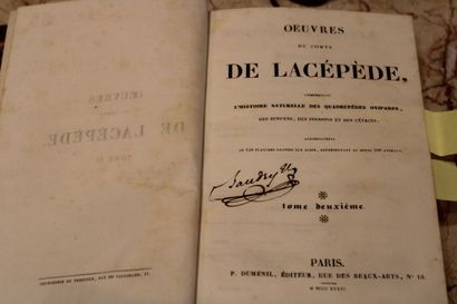 [SCIENCES], LACÉPÈDE (Comte de), OEUVRES...