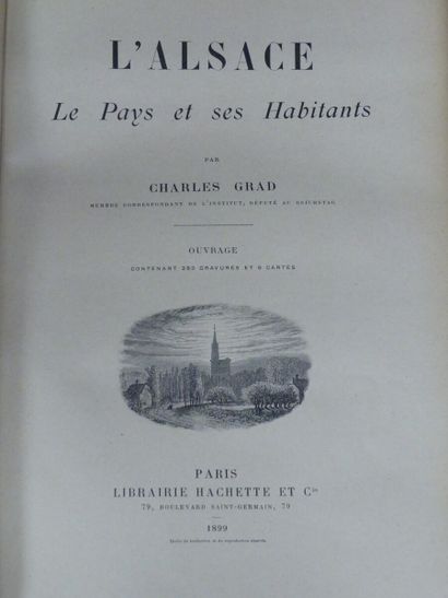 [REGIONALISME], Charles GRAD, L'ALSACE, Le...