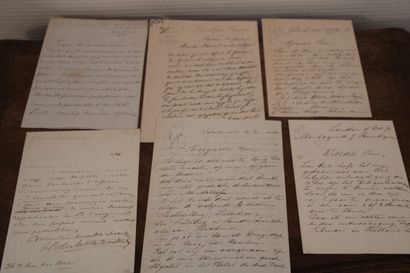 [AUTOGRAPHES] - Ensemble de 3 pièces, dont...