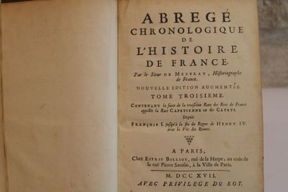 DE MEZERAY, Abrégé Chronologique de l'Histoire...
