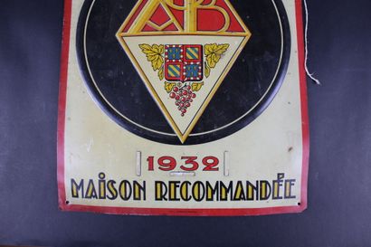 [ADVERTISING], Lithographed sheet metal of...