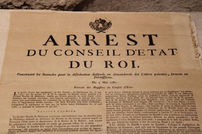 [Médecine & Pharmacie XVIIIe] - Arrest du...