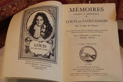 SAINT-SIMON (Louis de) Jean DE BONNOT , Mémoires...