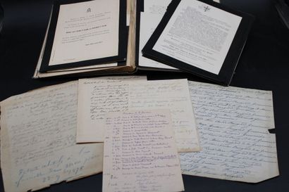 LETTRES DE FAIRE-PARTS : RARE reliure de...