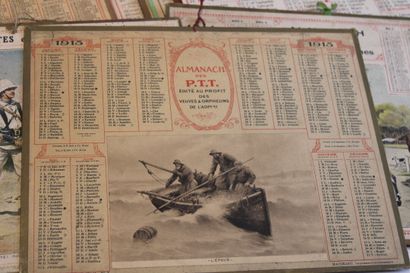 Important lot d'Almanachs des Postes et des...