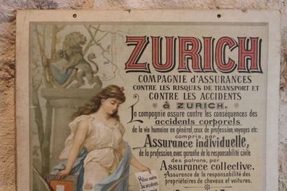 [Original Illustrated Poster, ZURICH Insurance...