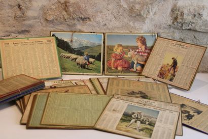 Important lot d'Almanachs des Postes et des...